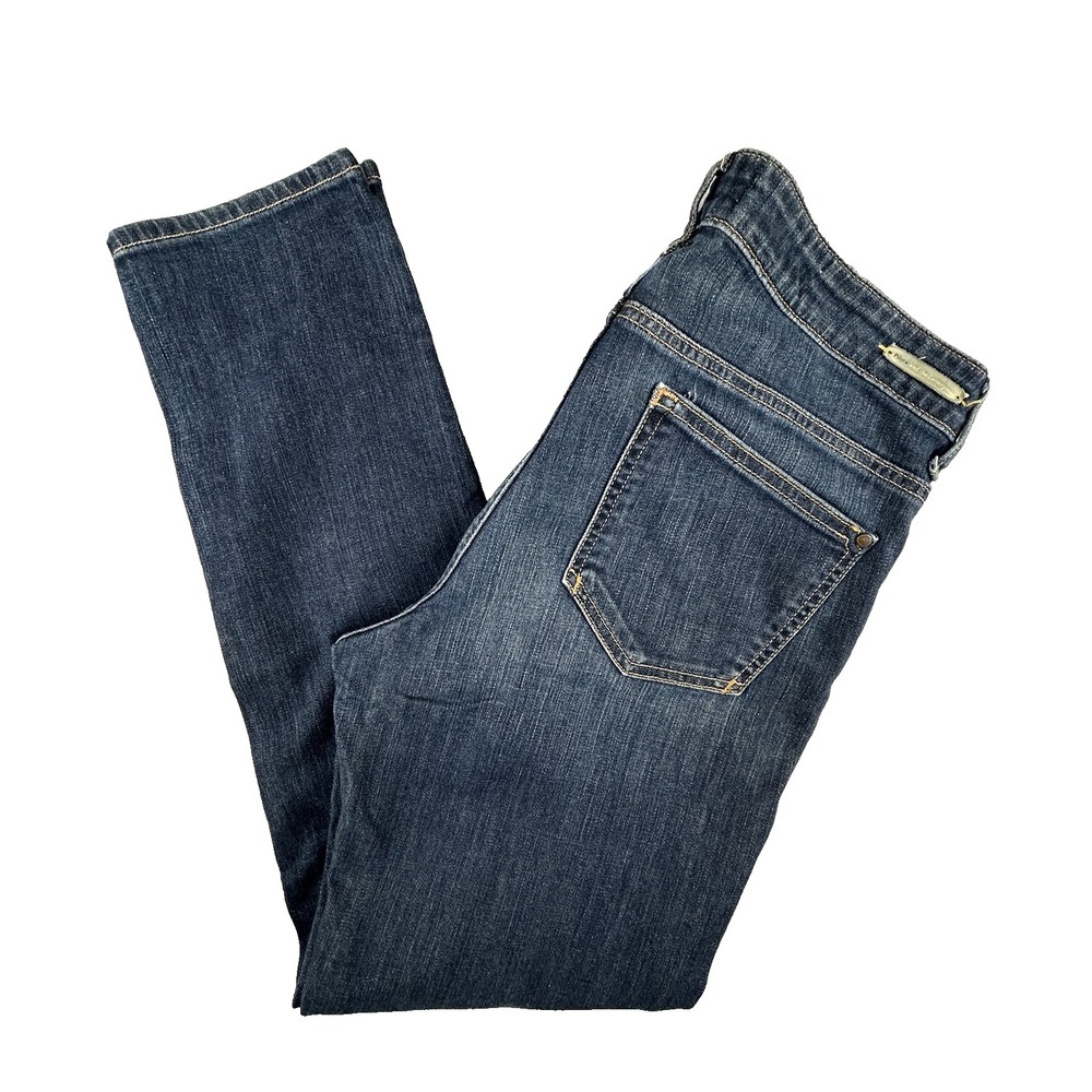 Pilcro and the Letterpress Jeans Womens 31 Blue Skinny‎ Stretch Denim Mid Rise